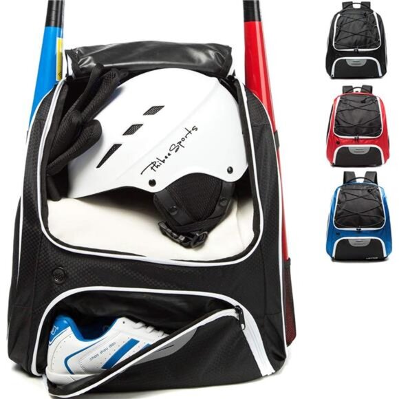 Baseball Bag - Baseball Backpack for Youth and Adults, Softball Bat Bag - Picture 1 of 6